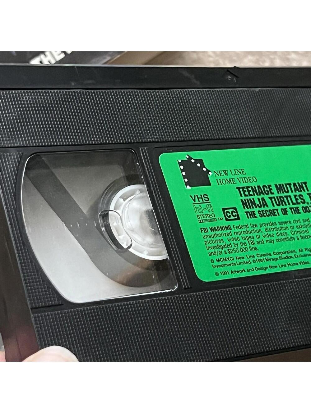 Vintage Teenage Mutant Ninja Turtles Movies 1 & 2 VHS Bundle TMNT 1990 1991 90s - Picture 14 of 15